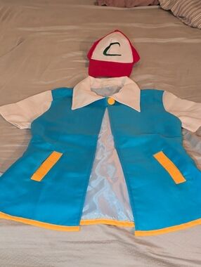 Adult Size Small Ash Halloween Costume Set From Pokemon
